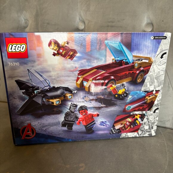 LEGO Marvel 76310 Iron Man Car & Black Panther vs Red Hulk Set (295 pcs) - Picture 4 of 4